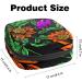Stylish Women's Napkin Storage Bag - Portable Menstruation Cup Holder with Orange Rose Design | Perfect for First Period Essentials - Buy Online on GoSupps.com