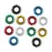 BUIFULSIC 12th Tool Toy Acupressure Play Set For Children's Waltz Spiele Tachelband Finger massage roller toys Stress reduction finger massage device Handlobs Feder Ring 2.8*2.8cm As shown