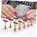 minkissy 2 Sets Nails Tools Show Rack Nail Holder Nail Supplies for Beginners Press on Nail Stand Fake Nail Stand Nail Stands for Press on Nail Art Kits Symphony Acrylic Nail Table - Buy Online on GoSupps.com