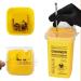 Koorium Sharps Bin Sharps Box for Needles Travel Sharps Bin Sharps Bin Small Needle Bin Sharps Containers & Needle Destruction Yellow - Buy Online on GoSupps.com