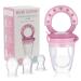 BEBI BORN - 1 baby fruit teat + 3 BPA free silicone teats 3-24 months - baby fruit teat from 6 months - pink fruit teat - baby fruit teat from 4 months - baby fruit teat - instructions for use