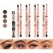 2 in 1 Double Ended Eyebrow Pencil Micro Percision Tip Fill and Defines Brows Natural Looking & Waterproof No Need to Sharpen Not Easy to Fade (Color : 01 Size : 1 size) 1 count (Pack of 1) 01 - Buy Online on GoSupps.com