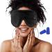 Ultra Comfortable 3D Sleep Mask for Women | Perfect for Travel & Naps | Blocks Light No Pressure on Eyes Adjustable Strap - Buy Online on GoSupps.com