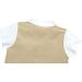 AmzBarley Baby Boys Gentlemans Tuxedo Romper Suit | Kids Formal Outfit with Shirt, Pants, Vest, Bowtie | Birthday Party Holiday Attire | Khaki 104 6-12 Months - Buy Online on GoSupps.com
