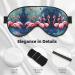 Many Flamingoes Painting Print Eye Mask - Soft Comfortable Light-Blocking Sleep Mask | Unisex Travel Essential - Buy Online on GoSupps.com