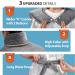 LitBear Weighted Heating Pad for Neck and Shoulders - XL Electric Heat Wrap for Back Pain Relief - Adjustable Neck Band & Waist Strap - Auto-Off - 6 Heat Levels - 23.5 x 24in, 2.5lbs - Grey - Buy Online on GoSupps.com