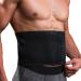 XDSP abdominal girdle Fitness belt waist coach belt girdle abdominal belt waist trainer lose weight adjustable sweat belt women men black 1 unit size