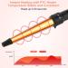 LXMTOU 3 in 1 Tapered Curling Wand Set - 1/2-1 1/4 Inch Ceramic Barrel - Rose Pink - Buy Online on GoSupps.com