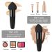 Buy Sibba 3-Piece Make-Up Sponge Set | Beauty Blender for Flawless Foundation & Concealer | Mini Angle Brush | Black - Buy Online on GoSupps.com