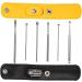 Lurrose 8-Piece Ear Cleaning Tool Set - Stainless Steel Earwax Remover Kit for Home - Portable and Convenient Ear Picker - Black and Yellow - 2 Sets Included - Buy Online on GoSupps.com