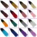 Art Hair Extensions - 35.6 cm Afro-Style Crocheted Curls & Braids | Ombre Colors: Gray Pink Blond Green Burgundy Red - 6 Pieces 14 Inches - Buy Online on GoSupps.com