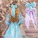2 Pcs Big Hair bow Hair Bows for Women Bow Hair Clip Elegant Solid Color French Barrette Bows For Hair With Long Silky Satin Hair Barrettes Accessories Bow Hair Clips for Women Girls (Blue+Lilac) - Buy Online on GoSupps.com