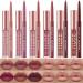 6 Matte Lipstick with 6 Lipliners Durable Lip Gloss Long-Lasting Non-Stick Cup Not Fade Waterproof High Pigmented Velvet Lipgloss Kit Beauty Cosmetics Makeup Gift for Girls(12PCS)