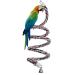 Aigou Bird Spiral Rope Perch, Cotton Parrot Swing Climbing Standing Toys with Bell Large - 94.4 inch