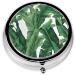 Buy Tropical Banana Palm Leaf Mini Round Pill Box - 3 Compartment Travel Organizer for Home & Office - Buy Online on GoSupps.com