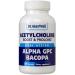 Acetylcholine, Alpha GPC Choline 600mg + Bacopa, Better Than Each Alone. More Reliable Acetylcholine (Responsible for Memory & Learning) Supplement, Dual Action Unlike Competitors. Best Choline Form