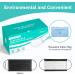 Assacalynn Disposable Face Masks 4 Layers - 2022 Upgrade, 50PCS Black Mask with White Inside - Breathable, Comfortable Flat Elastic Ear Bands - Pack of 50 - Buy Online on GoSupps.com
