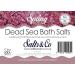 Spring Dead Sea Salts - Rose & Neroli Essential Oils - Salts & Co Organic Natural Aromatherapy Bath Salts - 500g - Buy Online on GoSupps.com