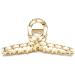 Large Cross Metal Hair Clip Beautiful Women's Hair Clip Headpiece Elegant Hair Accessory (Cream) - Buy Online on GoSupps.com