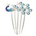 Beatifufu Diamond Phoenix Hair Comb Peacock Hair Comb Bridal Headpiece Rhinestone Clip Accessories Winter Party Hair Comb Flower Girl Hair Clip Hair Accessories Wedding Headdress Combs Alloy