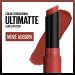 Maybelline Color Sensational Ultimatte Matte Lipstick - More Auburn, Deep Orange - Intense Color Pigment - Non-Drying Formula - 1 Count - Buy Online on GoSupps.com