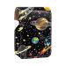 Lipstick Case Leather Lip Gloss Lipstick Organizer with Mirror Mini Lipstick Holder Bag Cartoon Space Rocket Planet P480a1cvwt