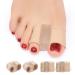 Gel Bunion Toe Separators W/Fabric Lining for Big Toe Silicone Toe Spacers Bunion Correctors for Overlapping Toe Breathable Toe Corrector Protector for Women and Men Relieve Foot Pain
