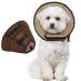 Kuoser Rescue dog dog comfortable leakage protection dog protective measures protective collar dog adjustable dog collar dogs hinges of the neck of the sore crane for dogs prevention of bite and leaking wounds brown m m --- neck circumference: 28-36cm bro