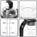 HOMSFOU 4pcs Automatic Opening and Closing Oiler Ceramic Oil Dispenser Clear Container Liquid Containers Oil Cruet Soy Sauce Dispenser Oil and Vinegar Dispenser Oil Bottle Glass Bottle Pp 22X7X7CMx4pcs As Shownx4pcs - Buy Online on GoSupps.com
