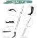 3-Piece Rubber Tipped Tweezers Set for Crafts and Jewelry - Black - Buy Online on GoSupps.com