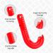 SUL Ring Pull Can Opener Designed for Weak Hands Weak Grip or Limited Dexterity Arthritis Elderly Children and Anyone with Low Strength Makes Easy Work of Opening Cans jar (Red) - Buy Online on GoSupps.com