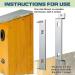 Secure Bird Nesting Box Holder Bird Nest Box Mounting Bracket No Deformation Bird Feeder Outdoor Bird Feeder Tree Accessories for Scenic Place Geteawily R:1 Set - Buy Online on GoSupps.com