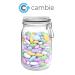 Cambie Jordan Almonds | Assorted Pastel Colors | Premium Roasted Almonds (1 lb) | Ideal for Weddings, Parties, Holidays - Buy Online on GoSupps.com