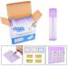 Kare & Child Lip Balm Container - 50 Pack DIY Purple 3/16 OZ | Includes 50 Stickers & Twist Cap - Perfect for Customization & Gifting - Buy Online on GoSupps.com