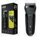 Braun Series 3 Electric Shaver For Men with Precision Beard Trimmer UK 2 Pin Plug 300s Black Razor Black 3 Piece Set