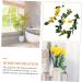 Zerodeko 4 Pcs Simulation Lemon Rattan Garland Decor Plant Flower Embellishments Front Door Wreath Wedding Supplies Artificial Flower Spring Front Door Adornment Summer Plastic Green Leaves Yellowx2pcs 100x13cmx2pcs - Buy Online on GoSupps.com