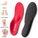 Kelaide Orthopedic Insoles for Plantar Fasciitis & Flat Feet | Comfort Shoes for Men & Women | Red 43-44 - Buy Online on GoSupps.com