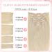 Vlasy Clip in Hair Extensions Human Hair 7 Pieces Grey4# 16 Inch - Seamless Thick Weft Real Human Hair Extensions for Women - Buy Online on GoSupps.com