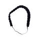 WIG ME UP - YZF-3080-1 Hairpiece: braided headband hair band braid braided hairband hair circlet synthetic hair black black (1)