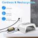 Professional UV LED Nail Lamp 72W - Cordless Gel Nail Dryer with Fan | IMENE Rechargeable Nail Light for Home & Salon Art (White - Buy Online on GoSupps.com