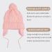 Pesaat Knitted Baby Winter Beanie Earflap Hat | Fleece Lined Beanies with Pompom | Infant Toddler Boys Girls | 0-6 Months Skin Pink - Buy Online on GoSupps.com