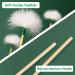 20 Pcs Medium White Goose Feather Earpicks - Bamboo Ear Massage Tool for Ear Care - Ear Wax Remover & Cleaning Stick - Buy Online on GoSupps.com
