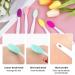 Naapesi Silicone Lip Brush Set - 5 Pieces Soft Peeling Tool for Gentle Skin and Lip Cleaning | Double-Sided Brushes - Buy Online on GoSupps.com