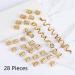 28 Pieces Dreadlocks Jewelry Set Adjustable Metal Cuffs & Spiral Clips Gold Dreadlock Pearls for Men & Women - Buy Online on GoSupps.com