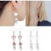 Shop Feylie Dangle Earrings - Clear Glaze Flower Heart Water Drops Jewelry for Women & Girls - Buy Online on GoSupps.com