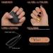 Vixi 600 Medium Oval Nail Set with Prep File - 10 Sizes Clear Express Full Cover False Fingernail Extensions for Salon & Home Use - Buy Online on GoSupps.com