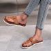 Evzosrz Women's Orthopedic Ring Toe Sandals - Brown, Size 9 | Casual Summer Beach Retro Orthotic Slides - Buy Online on GoSupps.com