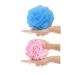 2-Pack Bath Puff Soft Bath Lily Extra-Dense Shower Ball Loofah Sponge Body Exfoliate Pouf - Pink and Blue