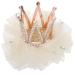 Uonlytech Strass Crown Hair Clip - Princess Tiara Bobby Pins for Girls - Crystal Hair Clasp for Children - Beige - Buy Online on GoSupps.com