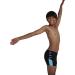 Speedo Boys Boom Logo Splice Aquashort 11-12 Years - Black/Light Adriatic | Stylish Swimwear for Kids | International Shipping - Buy Online on GoSupps.com